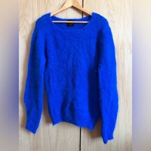 Noos Brand vibrant Klein Blue vneck sweater